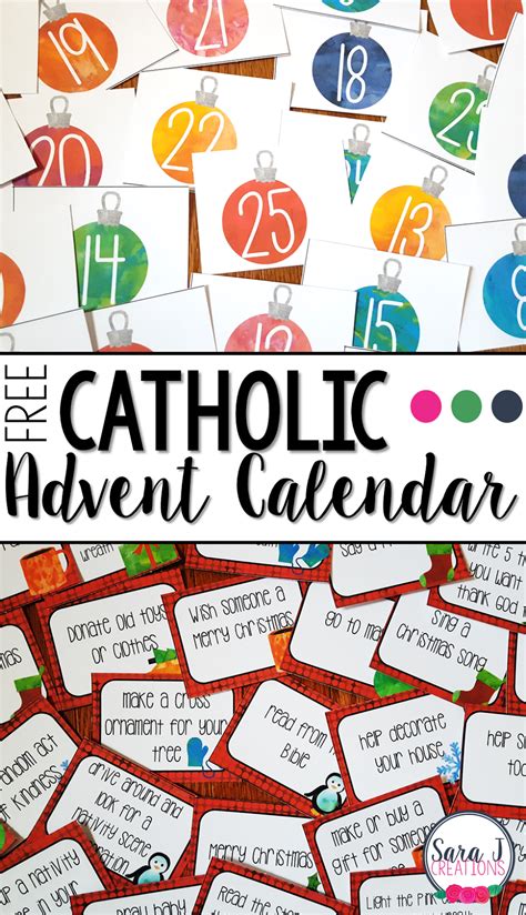 Free Printable Catholic Advent Calendar 2020